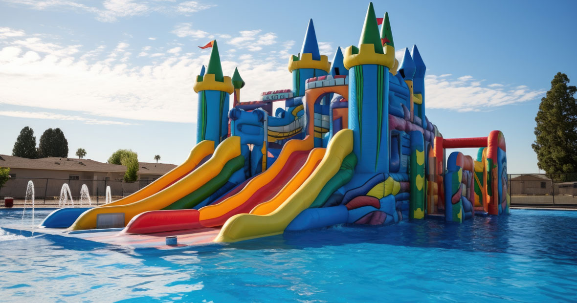 toboggans aux piscines